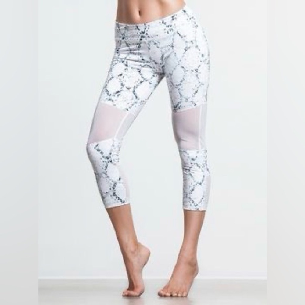 Varley Aileen Python Snake Print Legging Tights M… - image 1